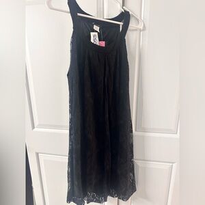 Black Lace Sleeveless Dress size XL